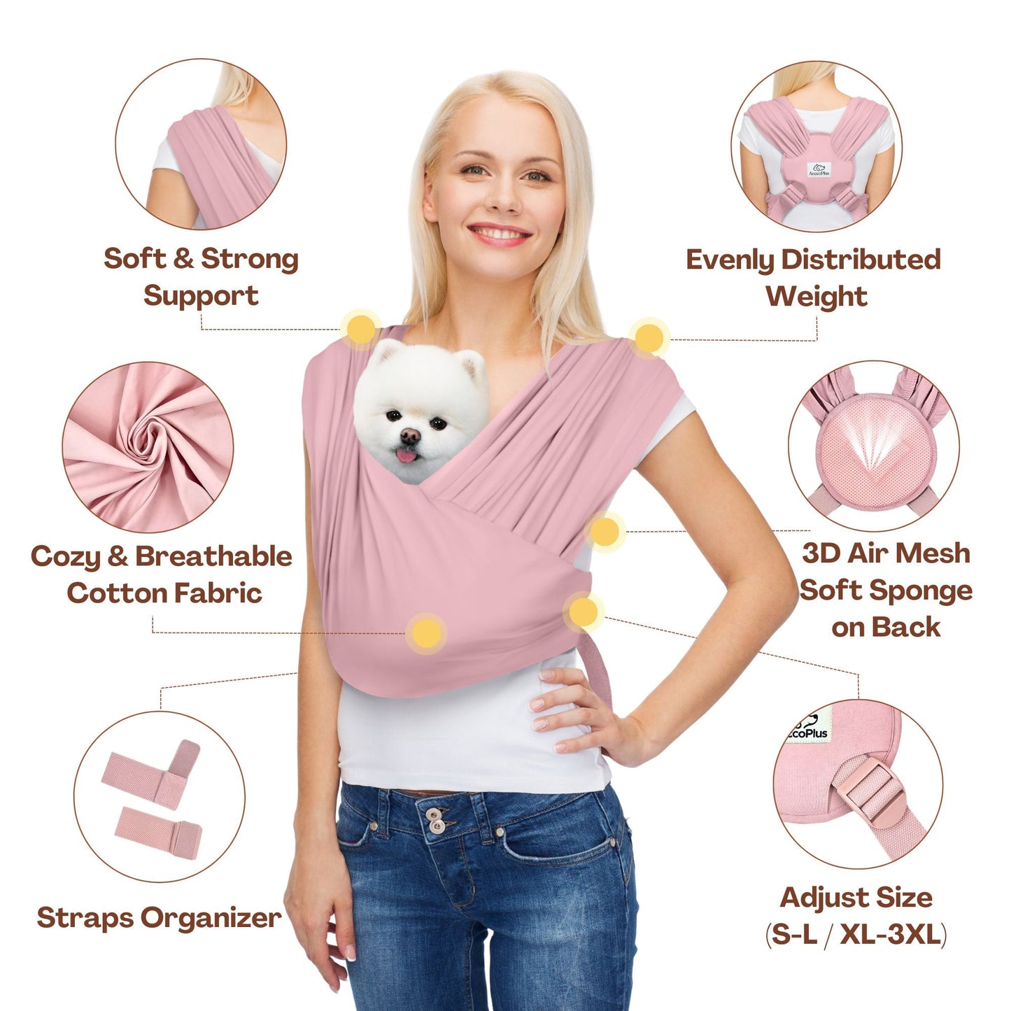 Adjustable Pet Carrier Sling