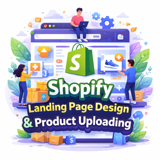 Landing Page Design | Product Uploding | Shopify